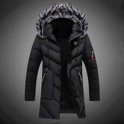 Ryan Men's Winter Coat – Warm Insulation with Water-Repellent Fabric and Adjustable Hood