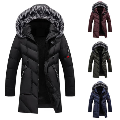 Ryan Men's Winter Coat – Warm Insulation with Water-Repellent Fabric and Adjustable Hood