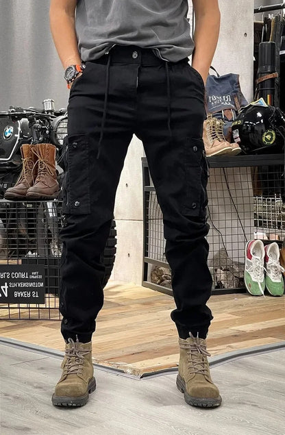 David Men's Stretch Cargo Pants – Comfortable Versatile Spandex Blend