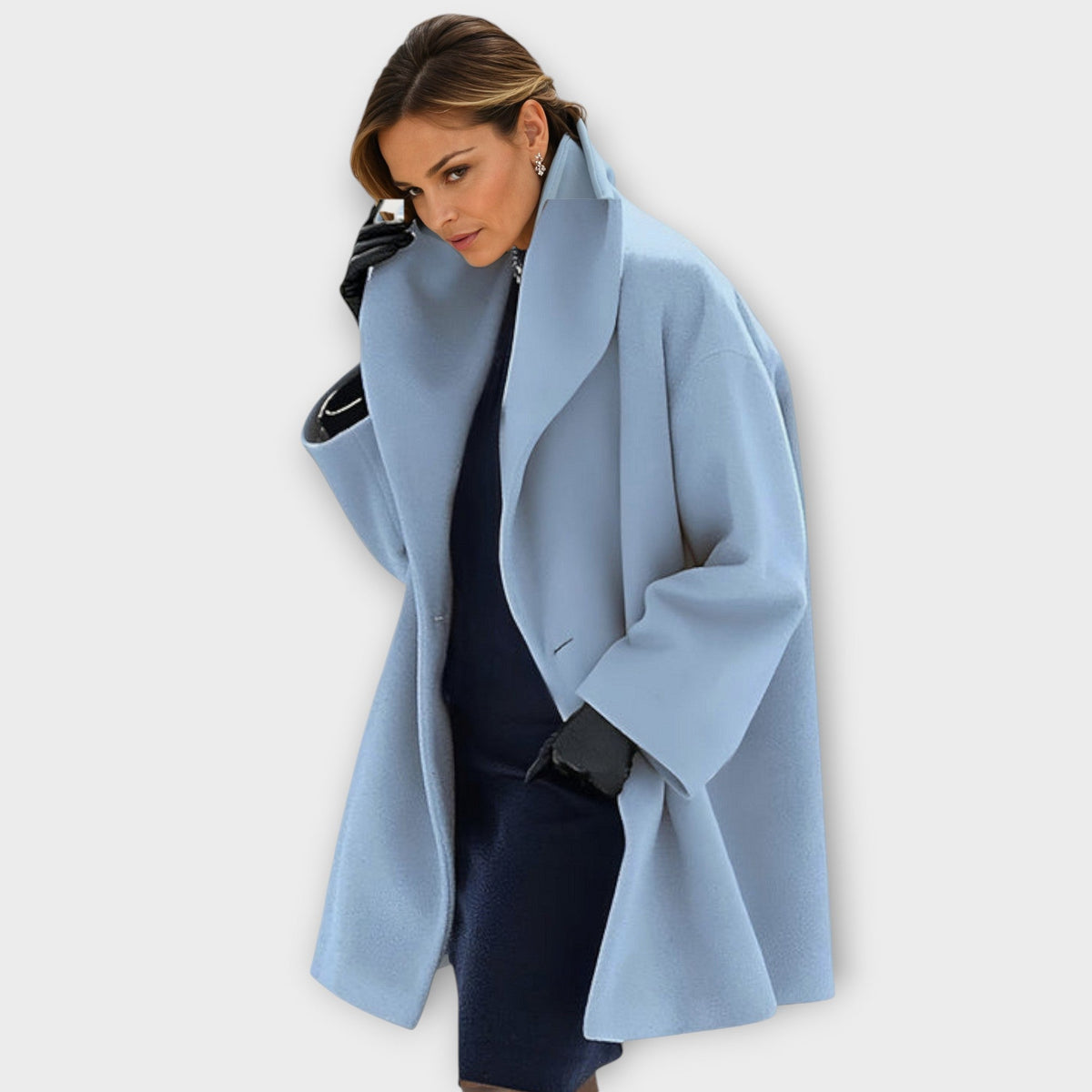 Women's Relaxed Fit Longline Jacket — Blue