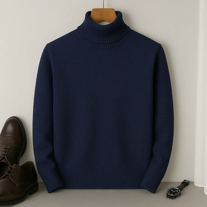 Kian Men's Turtleneck Sweater – Warm Comfortable Cashmere Wool Blend