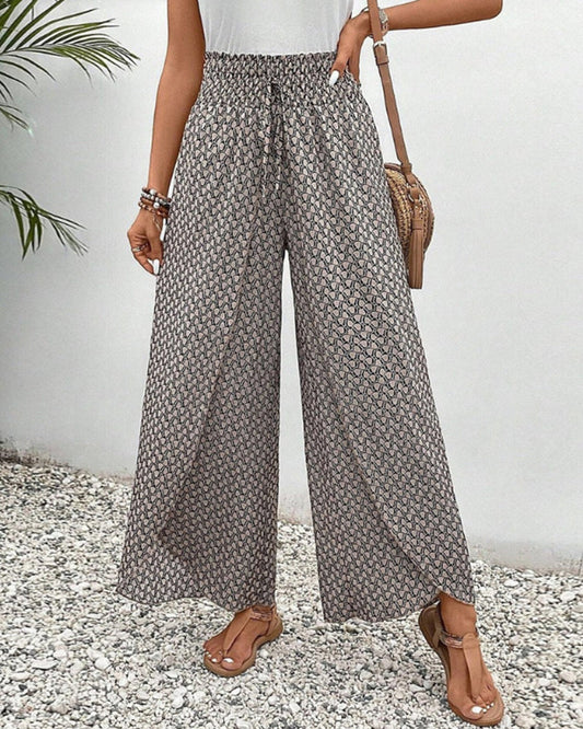 Henriette Women's High Waisted Wide Leg Trousers