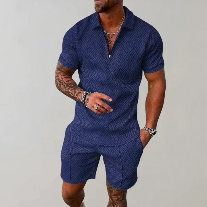 Oliver Men's Summer Set – Breathable Cotton and Linen with Lightweight Elegant Comfort
