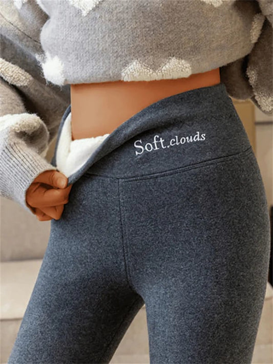 SoftCloud Women's Fleece Lined Winter Leggings