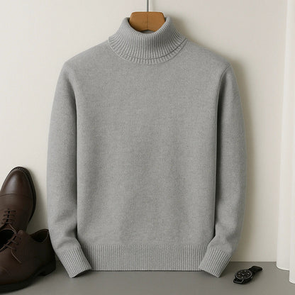 Kian Men's Turtleneck Sweater – Warm Comfortable Cashmere Wool Blend