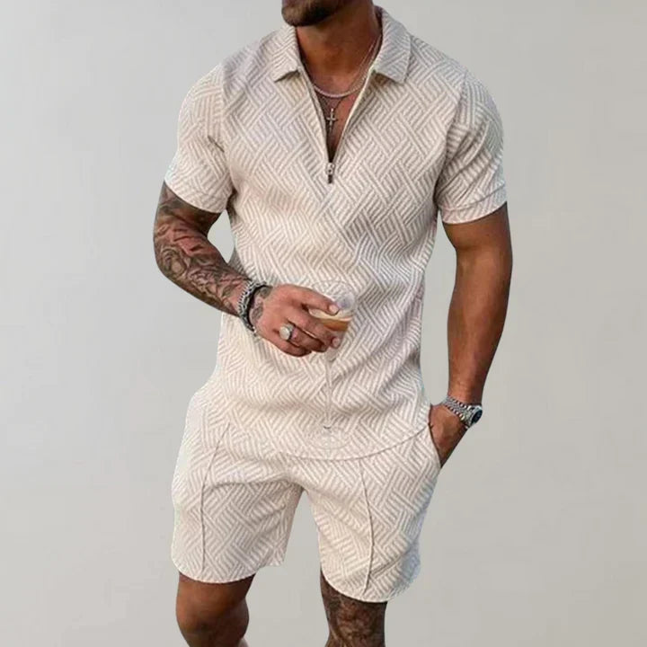 Oliver Men's Summer Set – Breathable Cotton and Linen with Lightweight Elegant Comfort