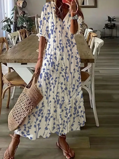 Charm Women's Bohemian V-Neck Summer Dress