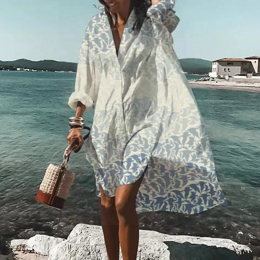 Florence Women's Linen Shirt Dress