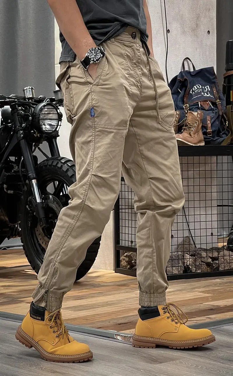 David Men's Stretch Cargo Pants – Comfortable Versatile Spandex Blend