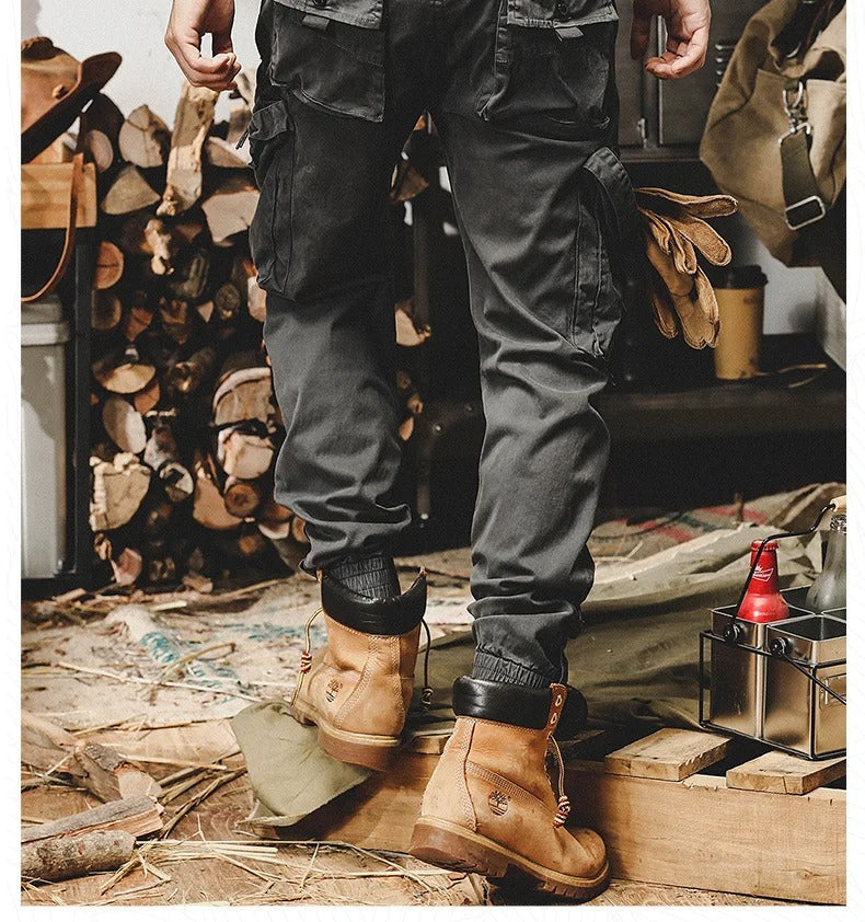 David Men's Stretch Cargo Pants – Comfortable Versatile Spandex Blend