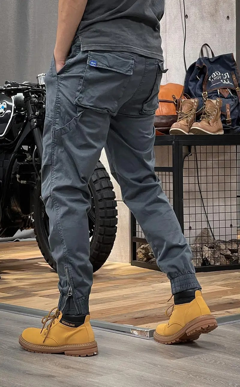 David Men's Stretch Cargo Pants – Comfortable Versatile Spandex Blend