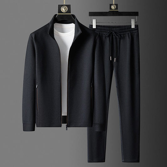 Reynold Men's Tracksuit – Premium Zipped Set with Slim Pants and Breathable Fabric