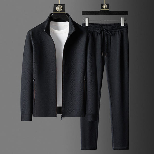 Reynold Men's Tracksuit – Premium Zipped Set with Slim Pants and Breathable Fabric
