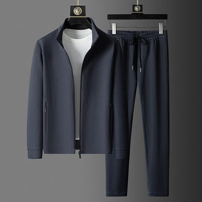Reynold Men's Tracksuit – Premium Zipped Set with Slim Pants and Breathable Fabric