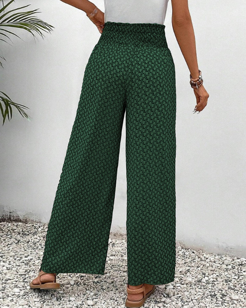 Henriette Women's High Waisted Wide Leg Trousers