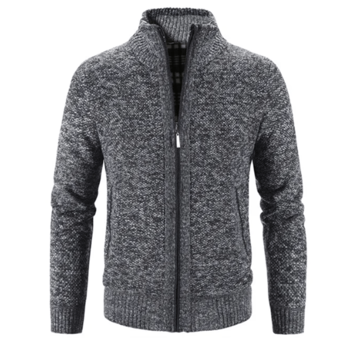 Hayden Cardigan Men High Collar – Elegant & Comfortable Knit Jacket for Winter