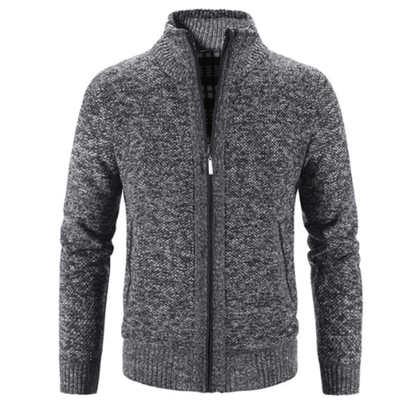 Hayden Cardigan Men High Collar – Elegant & Comfortable Knit Jacket for Winter