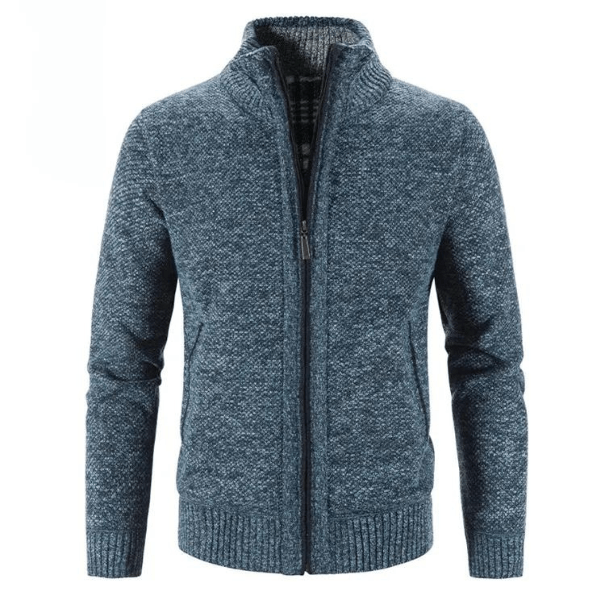 Hayden Cardigan Men High Collar – Elegant & Comfortable Knit Jacket for Winter