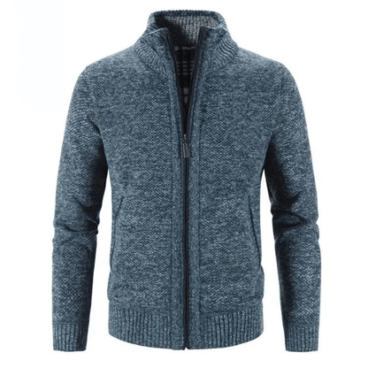 Hayden Cardigan Men High Collar – Elegant & Comfortable Knit Jacket for Winter