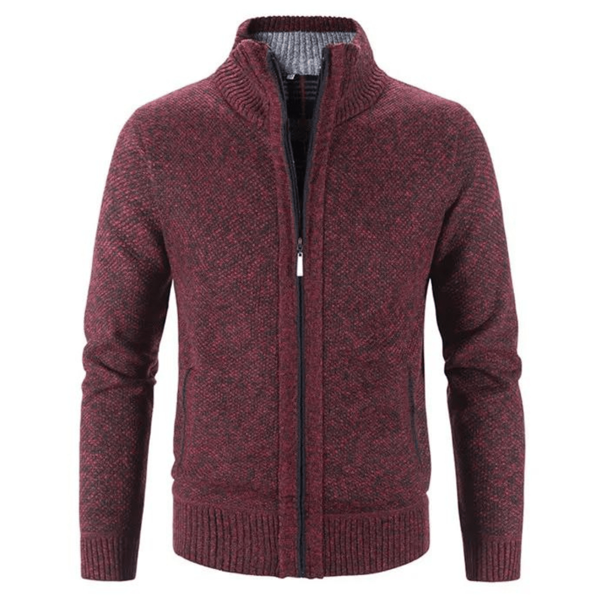 Hayden Cardigan Men High Collar – Elegant & Comfortable Knit Jacket for Winter