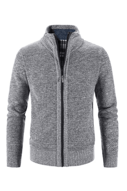 Hayden Cardigan Men High Collar – Elegant & Comfortable Knit Jacket for Winter