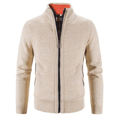 Hayden Cardigan Men High Collar – Elegant & Comfortable Knit Jacket for Winter