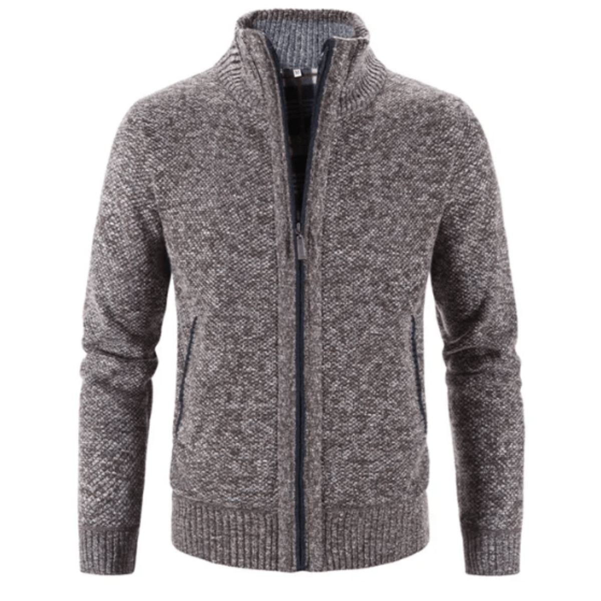 Hayden Cardigan Men High Collar – Elegant & Comfortable Knit Jacket for Winter