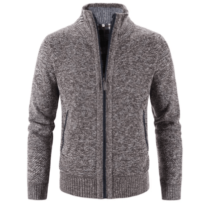 Hayden Cardigan Men High Collar – Elegant & Comfortable Knit Jacket for Winter