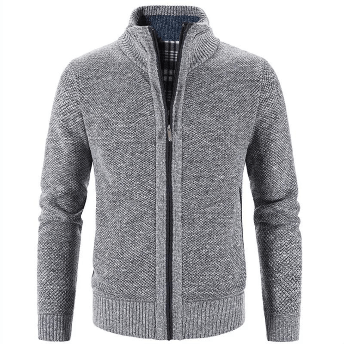 Hayden Cardigan Men High Collar – Elegant & Comfortable Knit Jacket for Winter