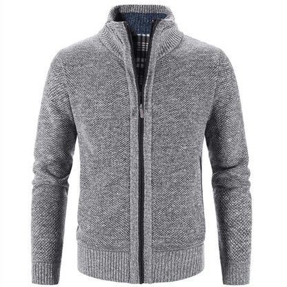 Hayden Cardigan Men High Collar – Elegant & Comfortable Knit Jacket for Winter
