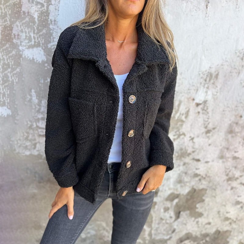 Women's Cozy Lined Winter Jacket — Green