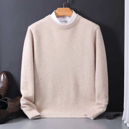 Jasper Men's Cashmere Pullover – Elegant Soft Knit for Autumn and Winter
