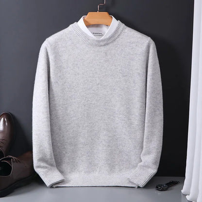 Jasper Men's Cashmere Pullover – Elegant Soft Knit for Autumn and Winter