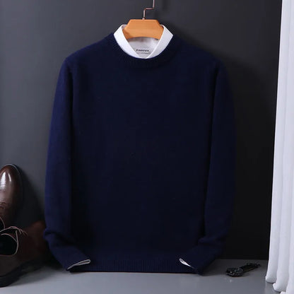 Jasper Men's Cashmere Pullover – Elegant Soft Knit for Autumn and Winter