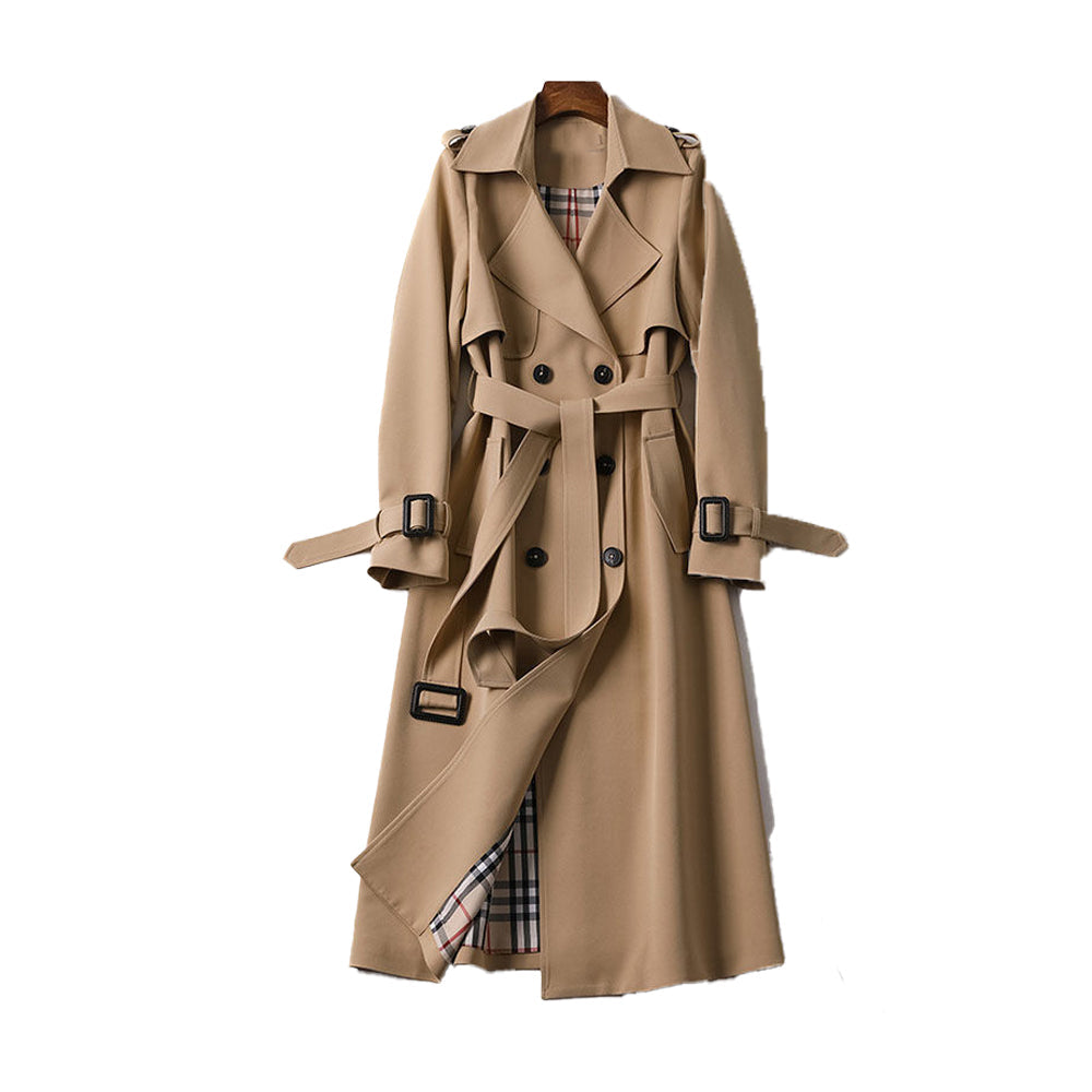 Women's Belted Classic Trench Coat — Beige