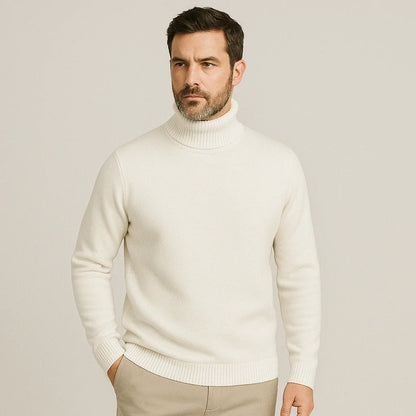 Kian Men's Turtleneck Sweater – Warm Comfortable Cashmere Wool Blend