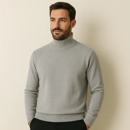 Kian Men's Turtleneck Sweater – Warm Comfortable Cashmere Wool Blend