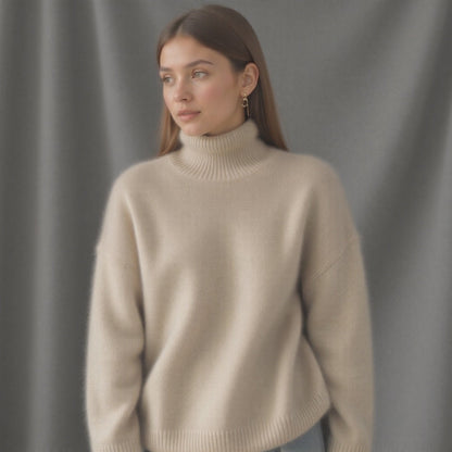 Sydney Women's Oversized Cashmere Turtleneck Sweater