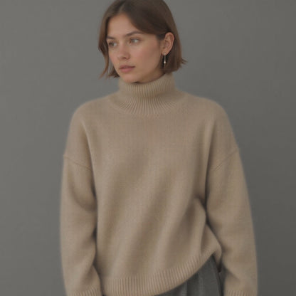Sydney Women's Oversized Cashmere Turtleneck Sweater