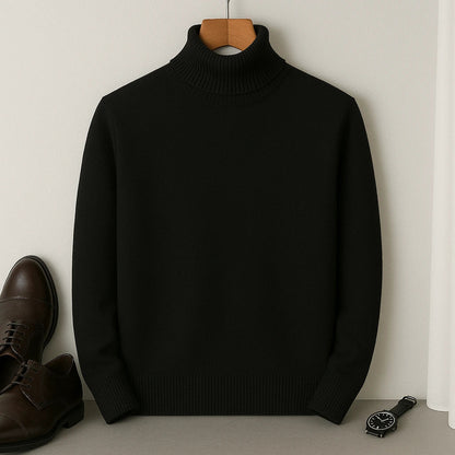 Kian Men's Turtleneck Sweater – Warm Comfortable Cashmere Wool Blend