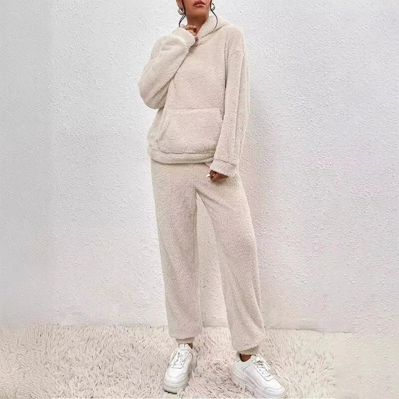 Sloane Women's Fleece Hooded Pajama Set