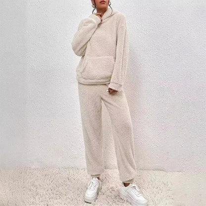 Sloane Women's Fleece Hooded Pajama Set