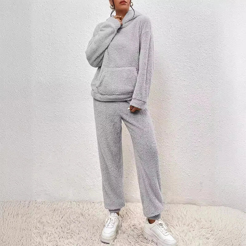 Sloane Women's Fleece Hooded Pajama Set