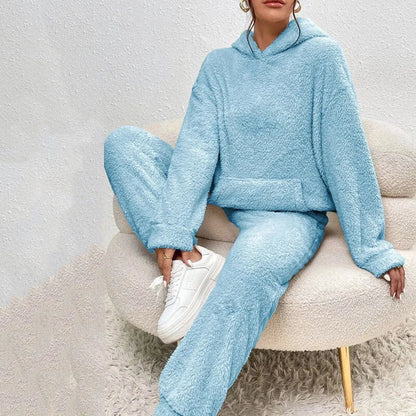 Sloane Women's Fleece Hooded Pajama Set