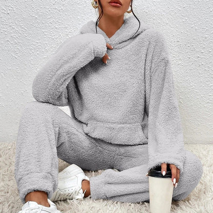 Sloane Women's Fleece Hooded Pajama Set