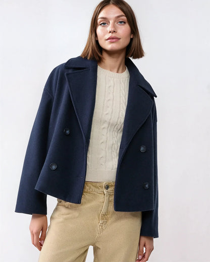 Vanessa Women's Double-Breasted Wool Jacket