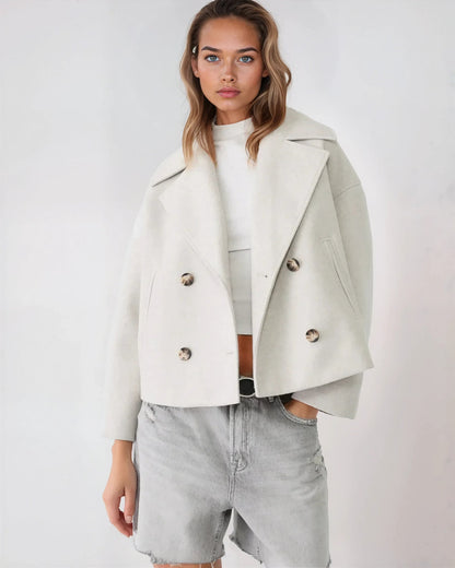 Vanessa Women's Double-Breasted Wool Jacket