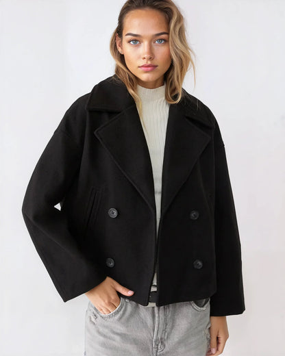 Vanessa Women's Double-Breasted Wool Jacket