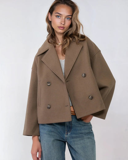 Vanessa Women's Double-Breasted Wool Jacket