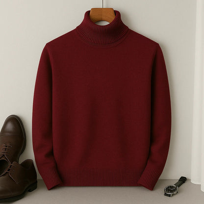 Kian Men's Turtleneck Sweater – Warm Comfortable Cashmere Wool Blend